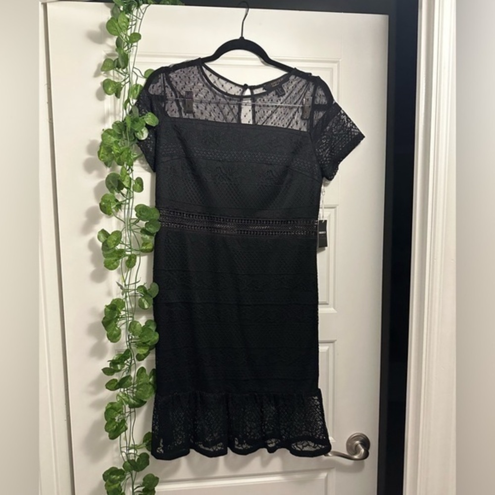 NWT Black lace dress L - - Picture 2 of 5